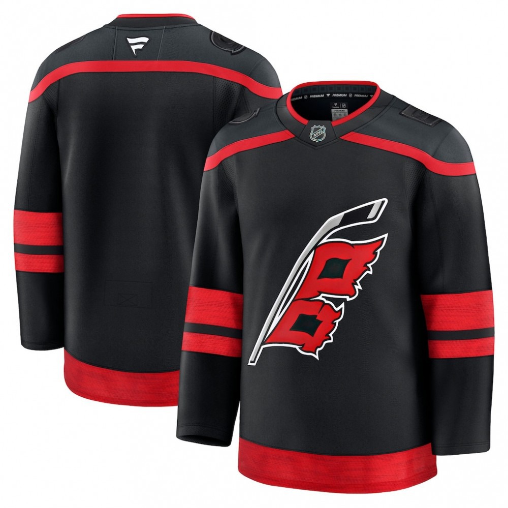 Men's Carolina Hurricanes Black Home Premium Blank Jersey-Pro Kit Vault | Brand New 26/27 Sports Jerseys